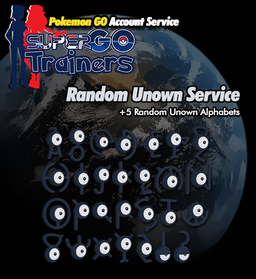 Random Unown Service - Pokemon GO Account Service